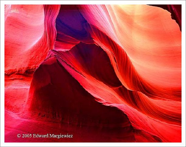 450383---A luminous protrusion in the Upper Antelope Canyon